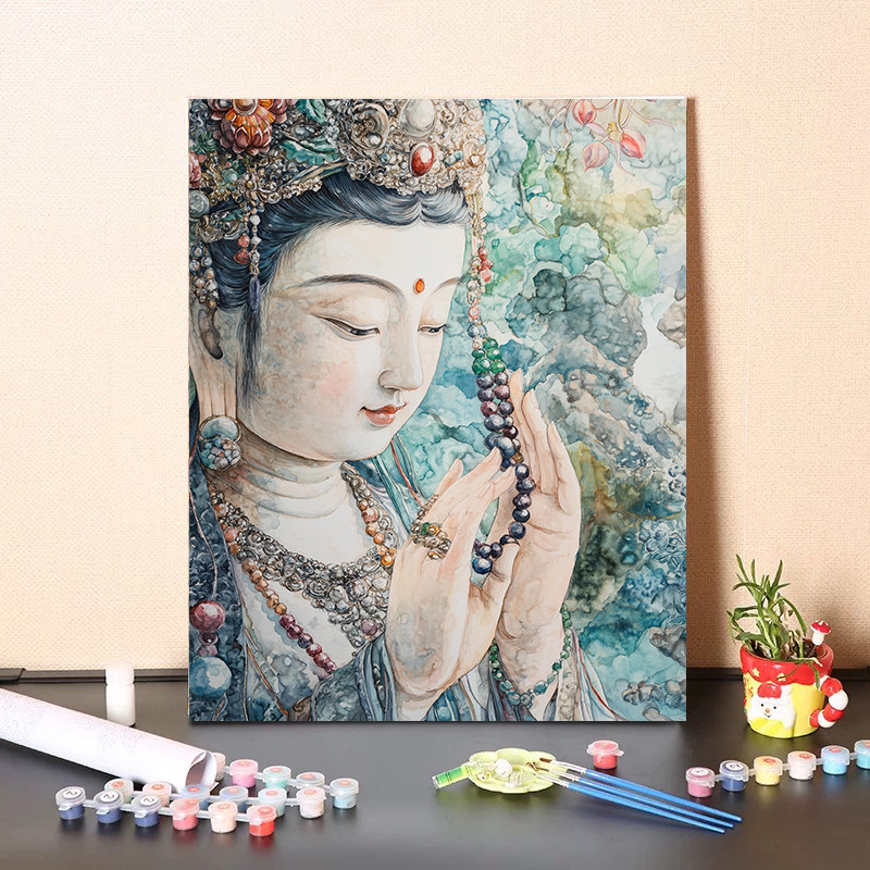 Diy Elektronik - Pintura por Números de Buda, Religião,