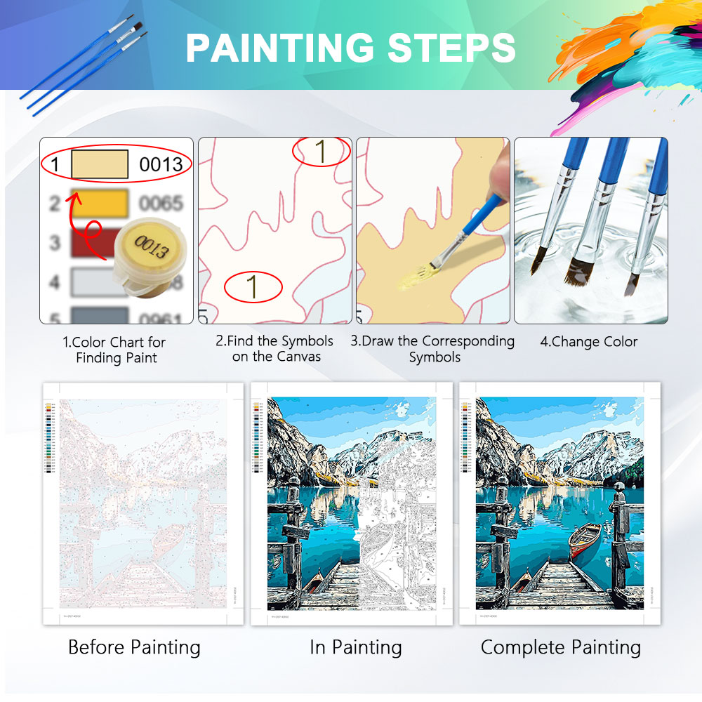 Kits de Pintura por Número HUA - Diy Elektronik avaliação e preço