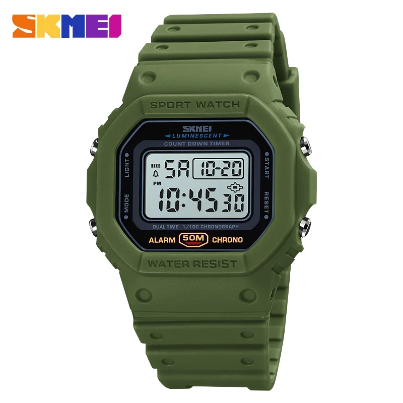 Skmei 1628 luxo digital relógi - Diy Electronics Watch avaliação e preço