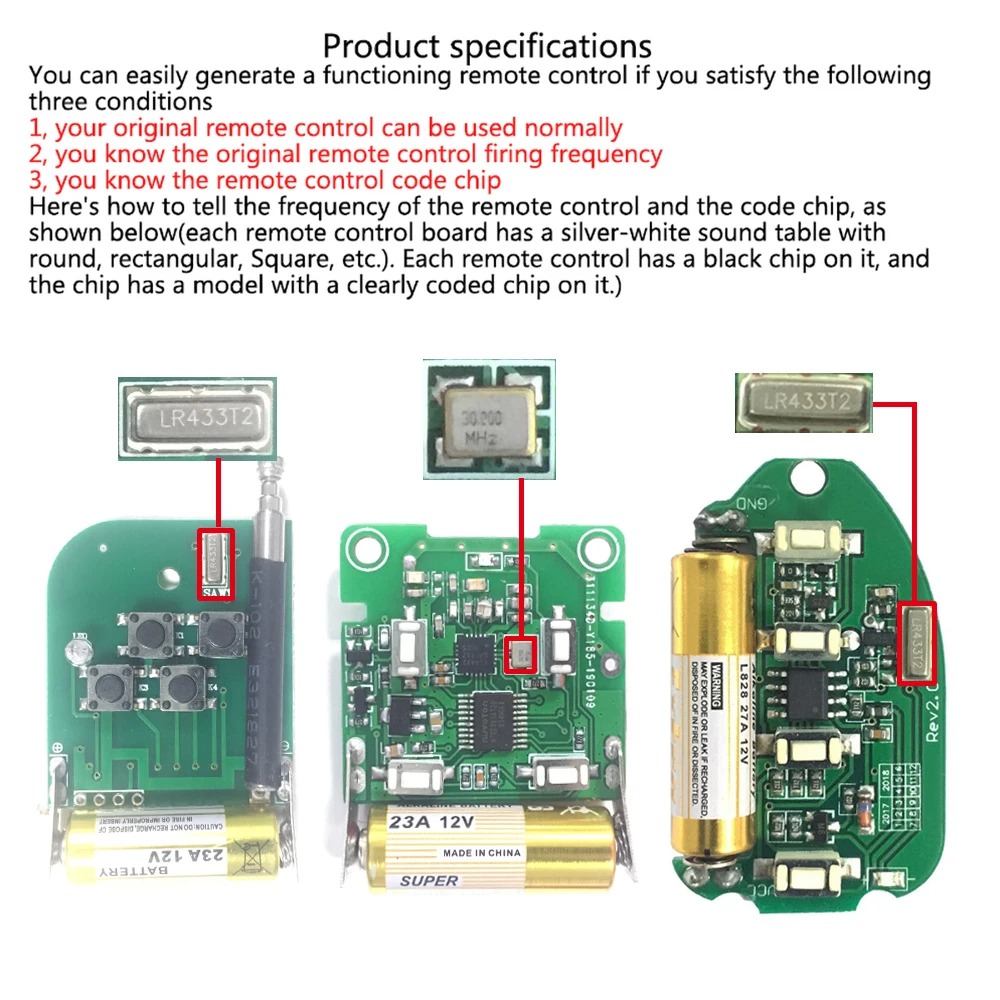 433mhz rf controle remoto botã - Diy Electronics Button avaliação e preço