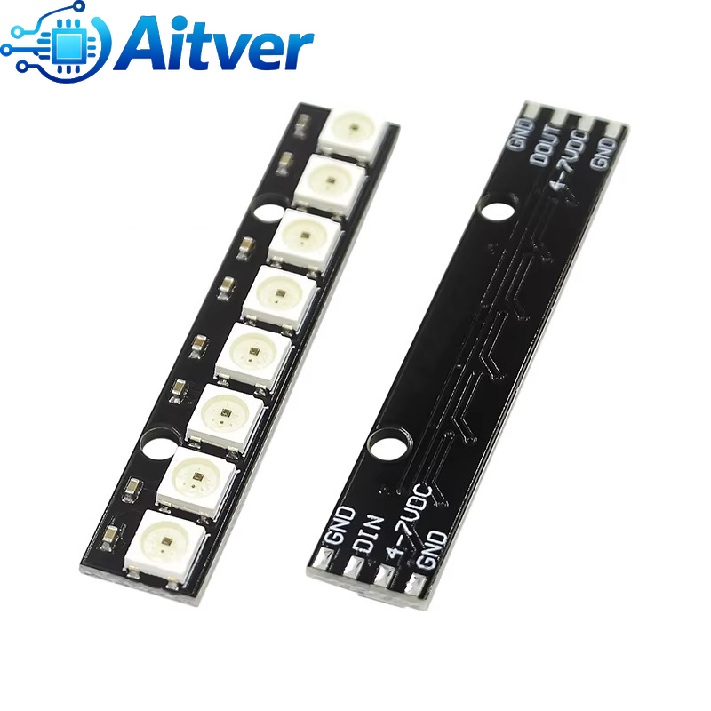 Ws2812b 8bit rgb led módulo 5v - Diy Electronics Address avaliação e preço