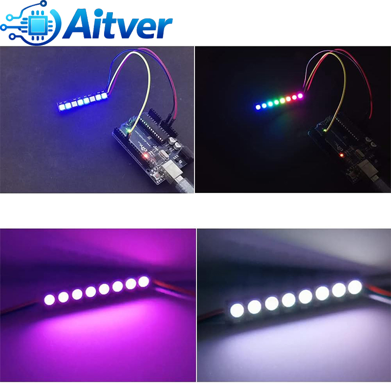 Ws2812b 8bit rgb led módulo 5v - Diy Electronics Address avaliação e preço
