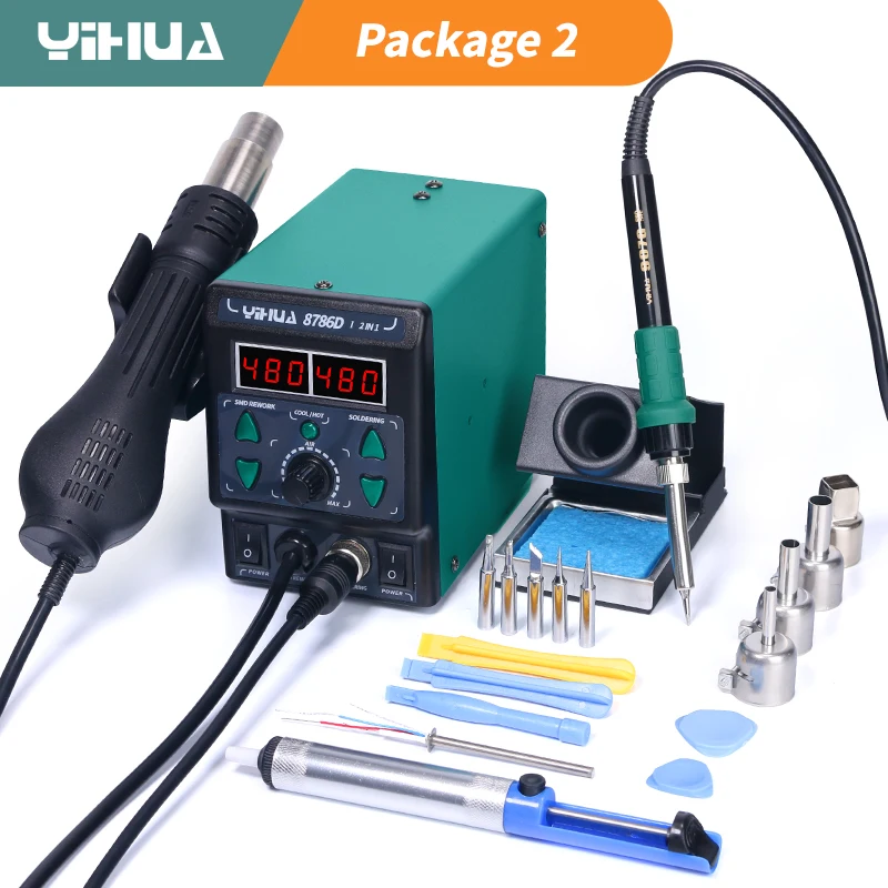 Yihua 8786d ferro de solda est - Diy Electronics Storage avaliação e preço