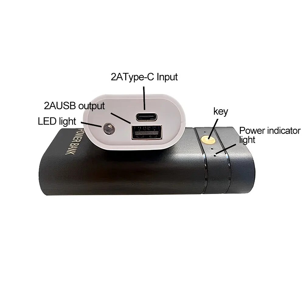Caixa de Power Bank DIY para C - Diy Electronics Storage avaliação e preço