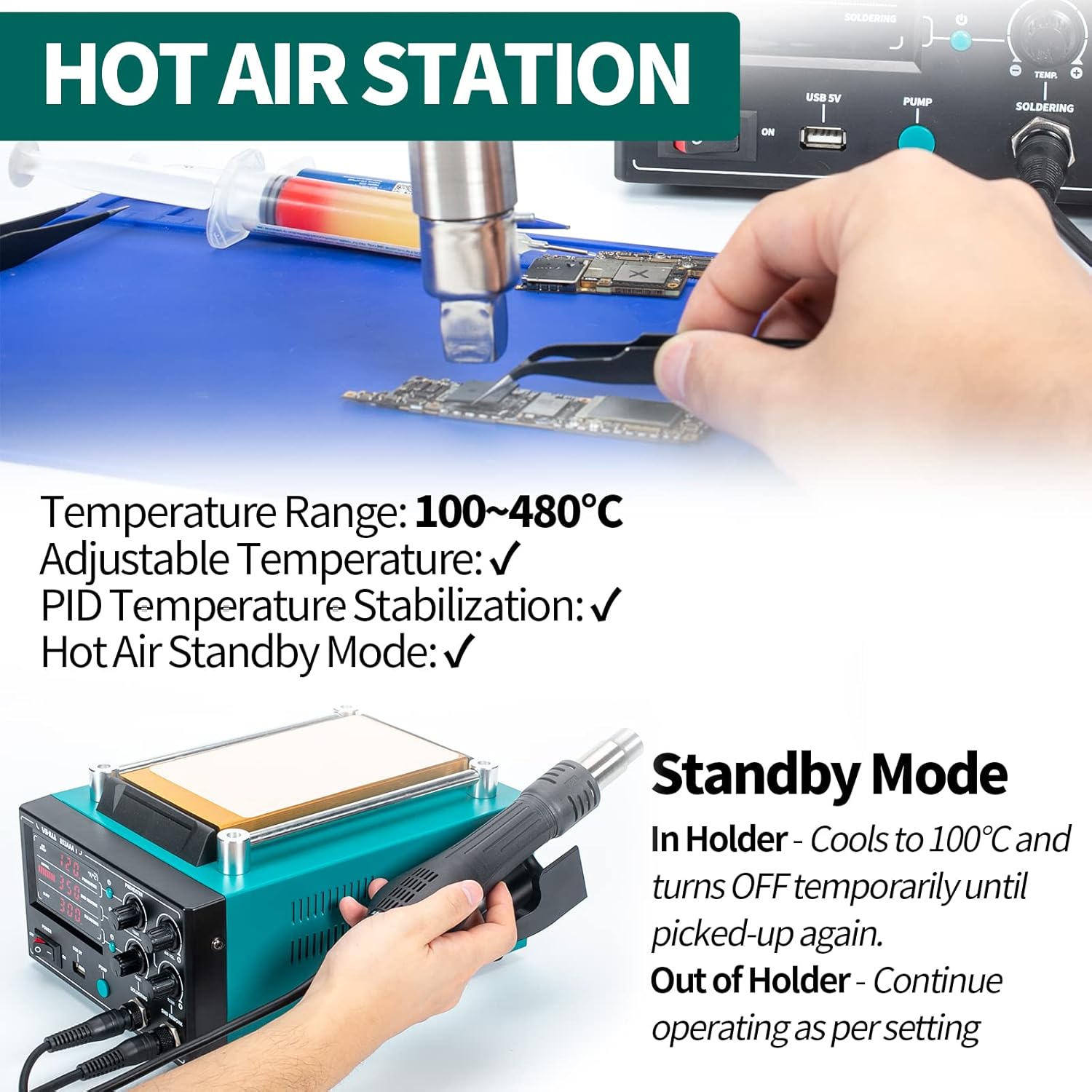 YIHUA 853AAA-I Versão Básica 3 - Hot Air Rework Station avaliação e preço